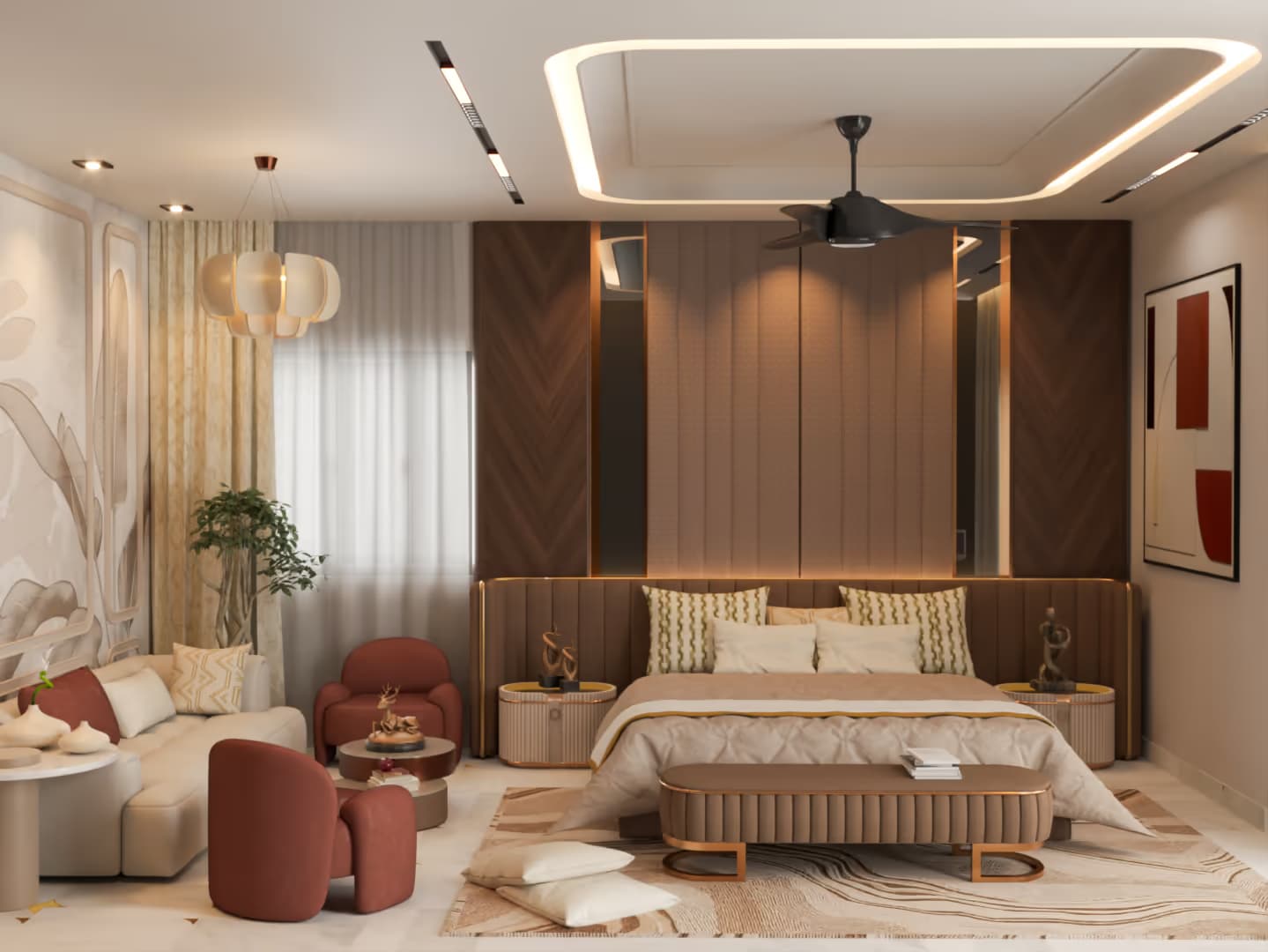 Bedroom WallArc interior budget
